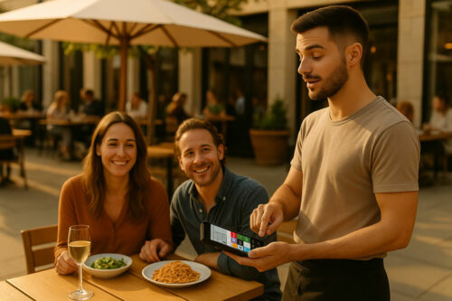 Télécommande pour prise de commande restaurants